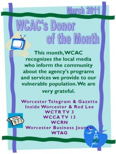 Donors of the Month - March 2011
