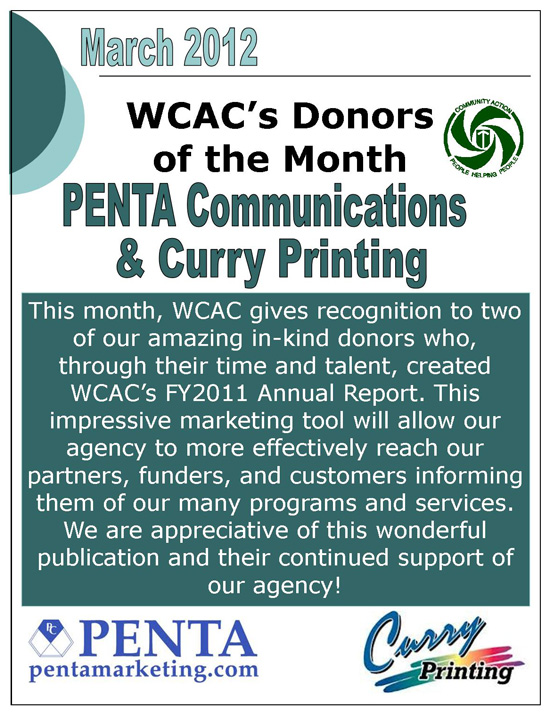 Donor of the Month - March 2012