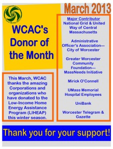 Donor of the Month - March 2013